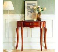 YCYHXJB Console Meuble en Bois Massif avec Tiroir, Table D'appoint Demi-Lune, Console D'entrée pour Couloir/Entrée - Montage Facile(90 * 30 * 85cm/35.4 * 12 * 33.5in)