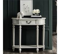 YCYHXJB Console Meuble Rétro, Table D'appoint en Bois Massif avec Tiroir et Étagère Ouverte, Meuble de Couloir pour Salon, Couloir ou Hall D'entrée(100 * 24 * 88cm/39.4 * 9.4 * 34.6in)