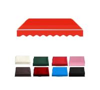 YCYHZC Toile De Protection Solaire Rétractable pour Patio, Bâche De Remplacement pour Auvent De Cour, Tissu De Remplacement De D'Auvent(Red,4.5x3.0m/15x10ft)