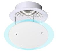 YCYRF Déflecteur de Climatiseur pour Unités Centrales, Déflecteur Climatisation Universel pour Bouches D'aération de Plafond, Guide-Vent Anti-Soufflage Direct pour Pare-Brise, Rond, Blanc(40cm/16in)