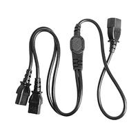 YCYUYUFUNS Câble répartiteur IEC Y C14 vers 2 x C13 bouilloire Répartiteur C14 Câble d'alimentation pour ordinateur, TV, PC, moniteur
