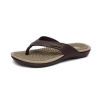 YCZHD Flat Hommes Massage Pantoufles,Tongs Réflexologie Plantaire Masseurs D'acupression pour Chaussures,Massage Points D'acupuncture des Pieds Casual Sandales(Size:EU 45,Color:Kaki)