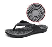 YCZHD Hommes Massage Pantoufles,Tongs Réflexologie Plantaire Masseurs D'acupression pour Chaussures,Massage Points D'acupuncture des Pieds Sandales(Size:EU 42,Color:Noir)
