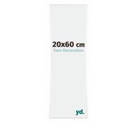 yd. Cadre Photo 20x60 cm Blanc Brillant - Cadre en Aluminium Kent