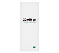 yd. Cadre Photo 20x60 cm Blanc Brillant - Cadre en MDF Mura | Your Decoration, Verre acrylique antireflet, Montage mural, Convient aux photos, affiches ou puzzles, Made in Holland