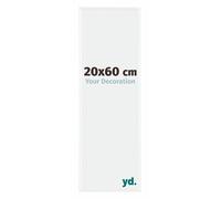 yd. Cadre Photo 20x60 cm Blanc Brillant - Cadre en Plastique Evry