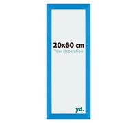 yd. Cadre Photo 20x60 cm Bleu Brillant - Cadre en MDF Mura