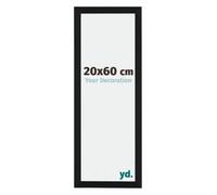 yd. Cadre Photo 20x60 cm Noir Mat - Cadre en MDF Catania