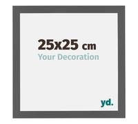 yd. Cadre Photo 25x25 cm Anthracite - Cadre en MDF Mura