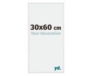 yd. Cadre Photo 30x60 cm Blanc Brillant - Cadre en Plastique Annecy | Your Decoration, Verre acrylique antireflet, Montage mural, Convient aux photos, affiches ou puzzles, Made in Holland