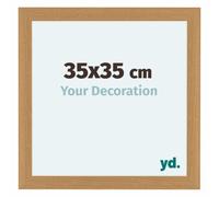 Yd. Cadre Photo 35x35 cm Hetre - Cadre en MDF Como | Your Decoration, Verre acrylique antireflet, Montage mural, Convient aux photos, affiches ou puzzles, Made in Holland