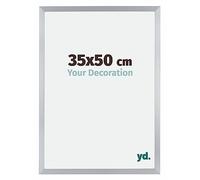 yd. Cadre Photo 35x50 cm Argent Brillant - Cadre en MDF Catania