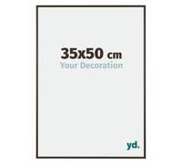 yd. Cadre Photo 35x50 cm Structure Noyer - Cadre en Aluminium New York