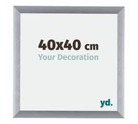 yd. Cadre Photo 40x40 cm Argent Brosse - Cadre en Aluminium Tucson
