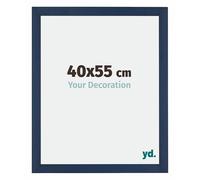 yd. Cadre Photo 40x55 cm Bleu Fonce Patine - Cadre en MDF Mura