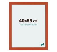 yd. Your Decoration - Cadre 40x55 cm - Orange - Cadres Photo en MDF Avec Verre acrylique - Anti-Reflet - Cadre 40x55 - Mura