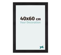 yd. Cadre Photo 40x60 cm Noir Grain de Bois - Cadre en MDF Mura