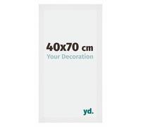 yd. Cadre Photo 40x70 cm Blanc Brillant - Cadre en MDF Mura