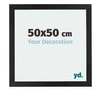 yd. Cadre Photo 50x50 cm Noir Grain de Bois - Cadre en MDF Mura