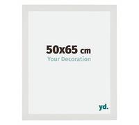 yd. Cadre Photo 50x65 cm Blanc Mat - Cadre en MDF Mura