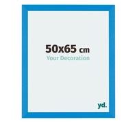 yd. Cadre Photo 50x65 cm Bleu Brillant - Cadre en MDF Mura