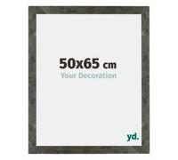 yd. Cadre Photo 50x65 cm Bleu Or Melange - Cadre en MDF Mura