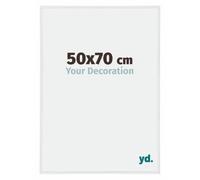 yd. Cadre Photo 50x70 cm Blanc Brillant - Cadre en Plastique Annecy