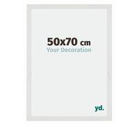 yd. Cadre Photo 50x70 cm Blanc Mat - Cadre en MDF Mura