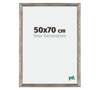yd. Cadre Photo 50x70 cm Metal Vintage - Cadre en MDF Mura