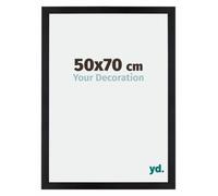 Your Decoration - 50x70 cm - Cadres Photo en MDF Avec Verre Plexiglas - Anti-Reflet - Excellente Qualité - Noir Mat - Cadre Decoration Murale - Mura, Noir Mat G
