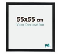 yd. Your Decoration - Cadre 55x55 cm - Noir Mat - Cadres Photo en MDF Avec Verre acrylique - Anti-Reflet - Cadre 55x55 - Catania