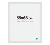 yd. Cadre Photo 55x65 cm Blanc Mat - Cadre en MDF Mura