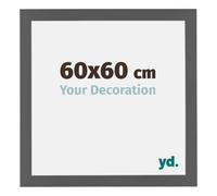 yd. Cadre Photo 60x60 cm Anthracite - Cadre en MDF Mura