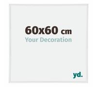 yd. Cadre Photo 60x60 cm Blanc Brillant - Cadre en Plastique Annecy
