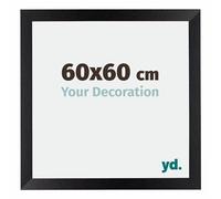 yd. Cadre Photo 60x60 cm Noir Mat - Cadre en MDF Mura