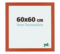 yd. Cadre Photo 60x60 cm Orange - Cadre en MDF Mura
