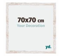 yd. Cadre Photo 70x70 cm White Wash - Cadre en MDF Catania