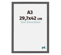 yd. Cadre Photo A3 29.7x42 cm Anthracite - Cadre en MDF Mura