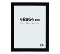 yd. Cadre Puzzle 48x64 cm Noir Brillant - Cadre en MDF Mura