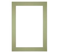 yd. Passepartout 21x29.7 cm pour Taille d'image 10.5x14.8 - Vert Menthe - Carton de musée - Taille Extérieures 21x29.7 cm - Taille intérieure 10.5x14.8 cm