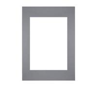 yd. Passepartout 21x29.7 cm pour Taille d'image 14.8x21 - Gris - Carton de musée - Taille Extérieures 21x29.7 cm - Taille intérieure 14.8x21 cm