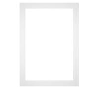 yd. Passepartout 25x35 cm pour Taille d'image 15x25 - Blanc - Carton de musée - Taille Extérieures 25x35 cm - Taille intérieure 15x25 cm