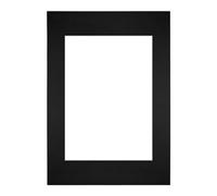 yd. Passepartout 29.7x42 cm pour Taille d'image 21x29.7 - Noir - Carton de musée - Taille Extérieures 29.7x42 cm - Taille intérieure 21x29.7 cm