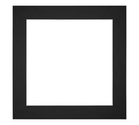 yd. Passepartout 30x30 cm pour Taille d'image 20x20 - Noir - Carton de musée - Taille Extérieures 30x30 cm - Taille intérieure 20x20 cm