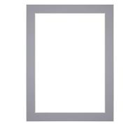 yd. Passepartout 30x40 cm pour Taille d'image 25x35 - Gris - Carton de musée - Taille Extérieures 30x40 cm - Taille intérieure 25x35 cm