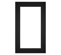 yd. Passepartout 30x50 cm pour Taille d'image 20x40 - Noir - Carton de musée - Taille Extérieures 30x50 cm - Taille intérieure 20x40 cm