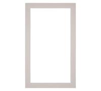 yd. Passepartout 30x50 cm pour Taille d'image 25x45 - Gris Granit - Carton de musée - Taille Extérieures 30x50 cm - Taille intérieure 25x45 cm