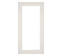yd. Passepartout 30x60 cm pour Taille d'image 20x50 - Gris Clair - Carton de musée - Taille Extérieures 30x60 cm - Taille intérieure 20x50 cm