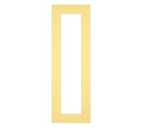 yd. Passepartout 37-5x98 cm pour Taille d'image 25x85 - Jaune - Carton de musée - Taille Extérieures 37-5x98 cm - Taille intérieure 25x85 cm