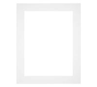 yd. Passepartout 40x50 cm pour Taille d'image 30x40 - Blanc - Carton de musée - Taille Extérieures 40x50 cm - Taille intérieure 30x40 cm